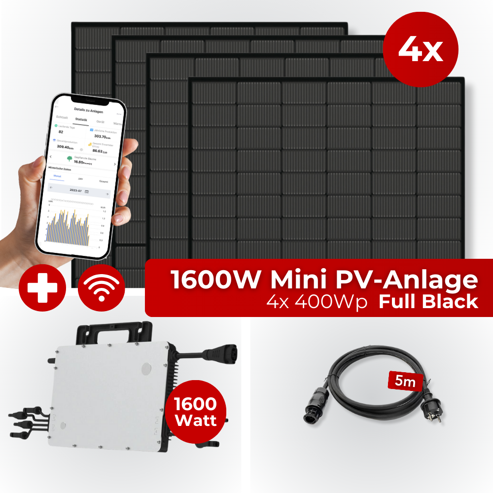 1,6KW Mini PV-Anlage Komplettset