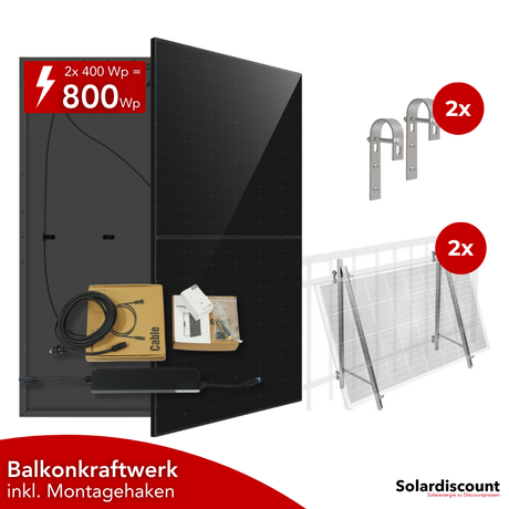 DAH Balkonkraftwerk Komplettset 800W