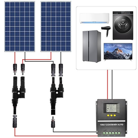 Solar Y Stecker Paar MC4