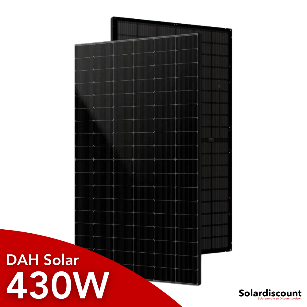 DAH Solarmodul 430W Bifacial Full Black