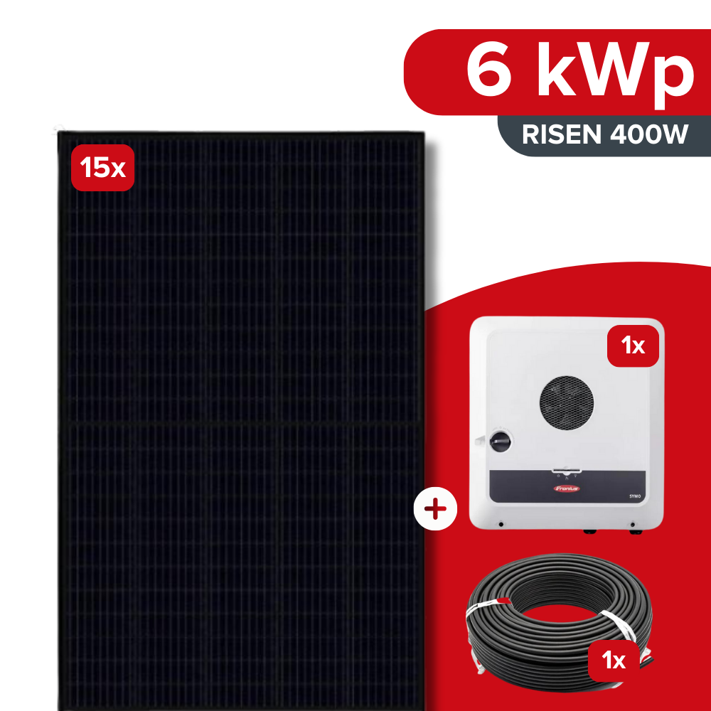 PV-Anlage Komplettpaket 6KW RISEN x FRONIUS