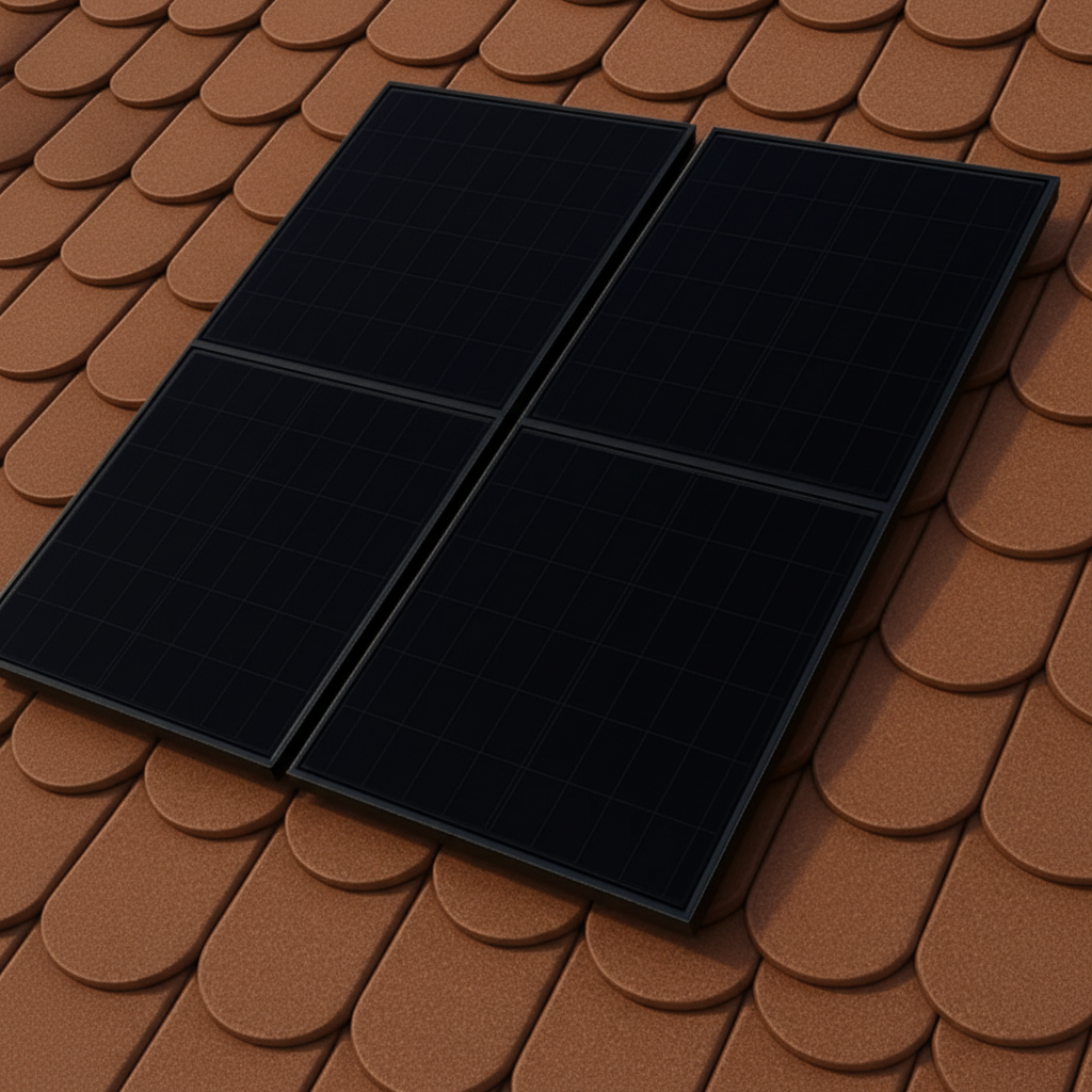 Montagematerial für Balkonkraftwerk & Mini PV-Anlage Biberschwanz