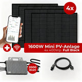 1,6KW Mini PV-Anlage Komplettset Full Black
